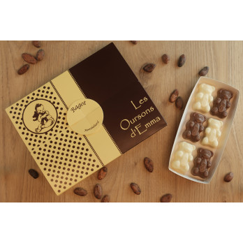 Les oursons d'Emma chocolat blanc et lait