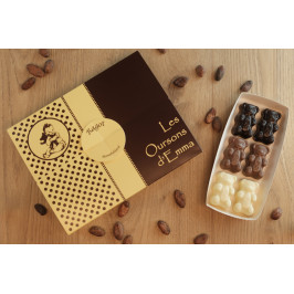 Les oursons d'Emma chocolat noir, blanc et lait