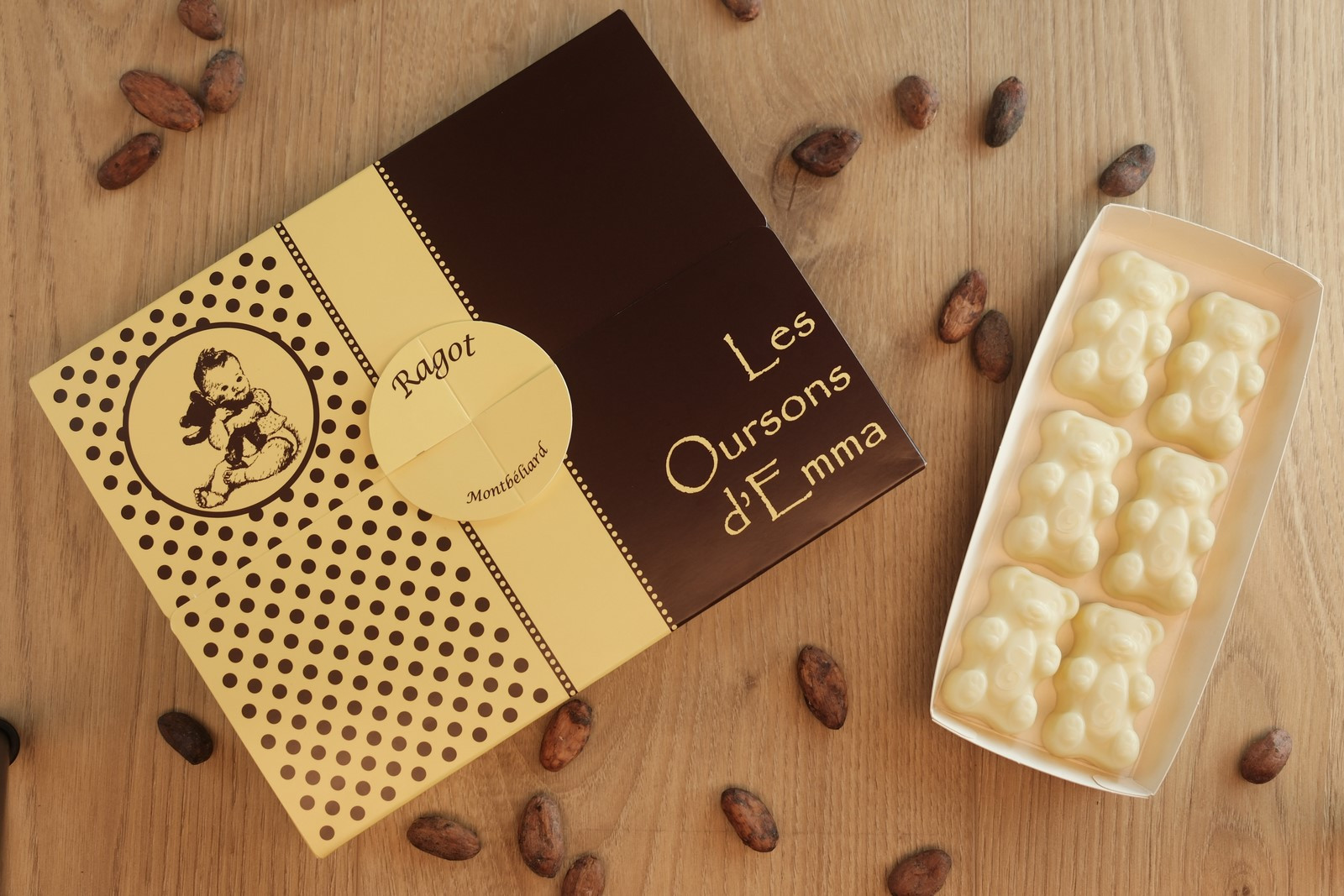 Les oursons d'Emma au chocolat blanc